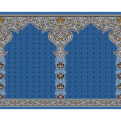 سجادة صلاة بتصميم أزرق رقم 107