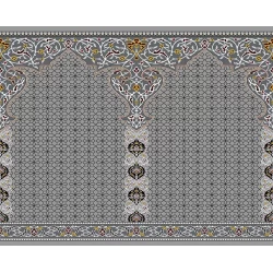 فرش سجاده ای طرح108نقره ای - بازارفرش - سجاده