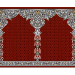 فرش سجاده ای طرح109لاکی - بازارفرش - سجاده