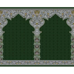 فرش سجاده ای طرح110سبز - بازارفرش - سجاده