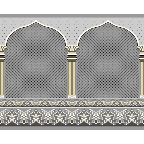 فرش سجاده ای طرح 156 نقره ای
