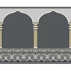 فرش سجاده ای طرح 159 دودی - بازارفرش - فرش سجاده