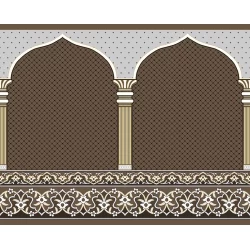 فرش سجاده ای طرح 160 نسکافه ای - بازارفرش - فرش سجاده