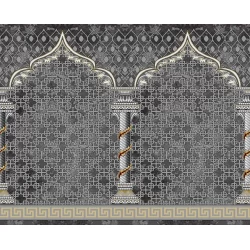 فرش سجاده ای طرح 162 نقره ای - بازارفرش - فرش سجاده