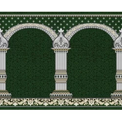 فرش سجاده ای طرح 176 سبز - بازارفرش - فرش سجاده