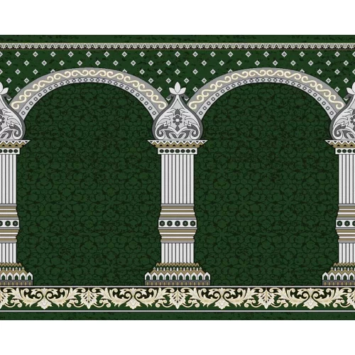 فرش سجاده ای طرح 176 سبز