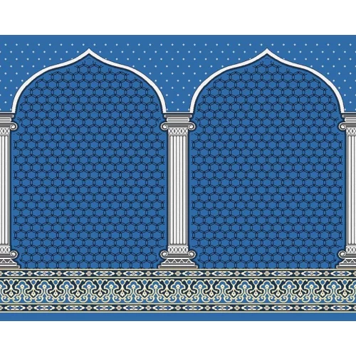 فرش سجاده ای طرح 179 آبی
