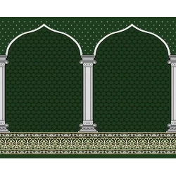 فرش سجاده ای طرح 182 سبز - بازارفرش - فرش سجاده