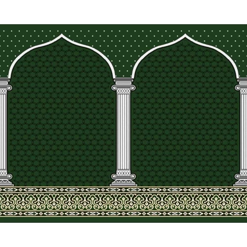فرش سجاده ای طرح 182 سبز