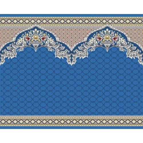 فرش سجاده ای طرح 185 آبی