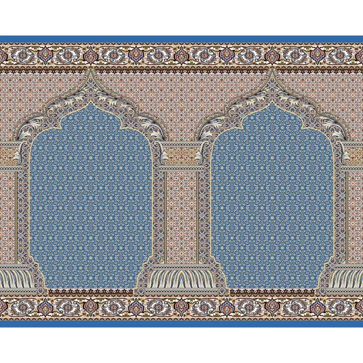 فرش سجاده ای طرح113آبی