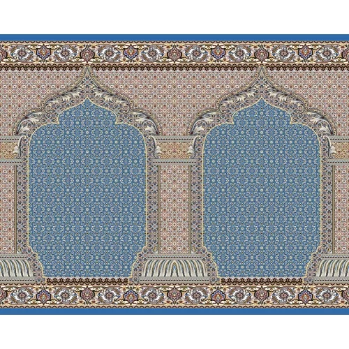 فرش سجاده ای طرح113آبی