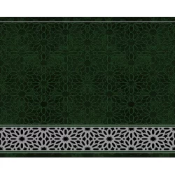 فرش سجاده ای طرح128سبز - بازارفرش - سجاده