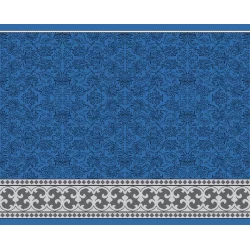 فرش سجاده ای طرح131 آبی - بازارفرش - سجاده
