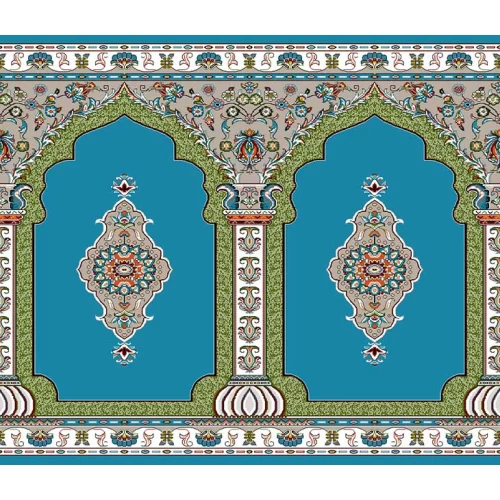 فرش سجاده ای طرح 191 آبی