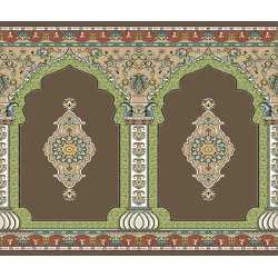 فرش سجاده ای طرح 192 گردویی - بازارفرش - فرش سجاده
