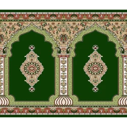 فرش سجاده ای طرح 194 سبز - بازارفرش - فرش سجاده