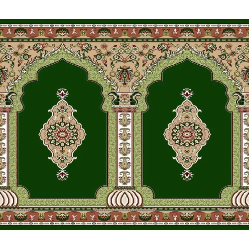 فرش سجاده ای طرح 194 سبز