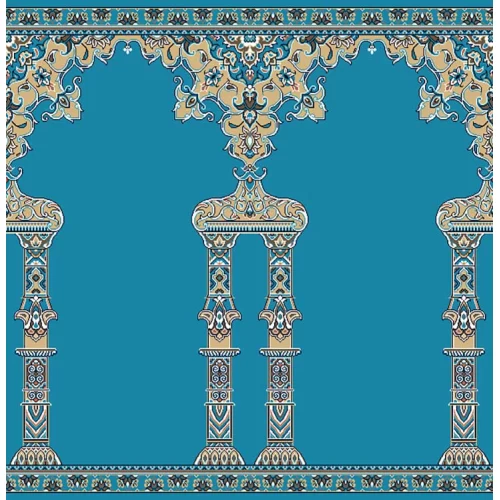 فرش سجاده ای طرح 226  آبی