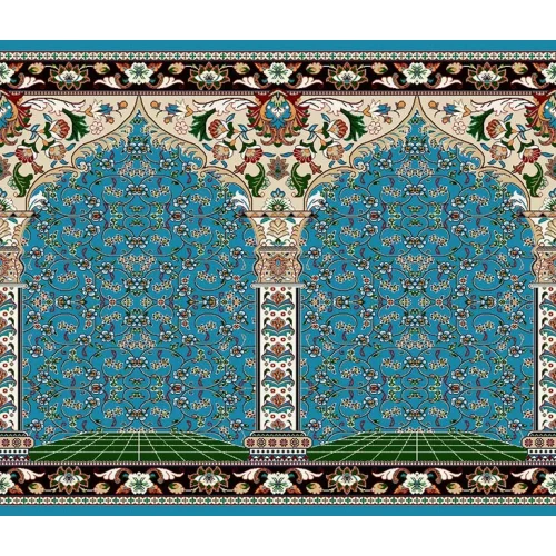 فرش سجاده ای طرح 230  آبی