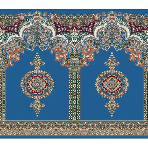 فرش سجاده ای طرح 238  آبی