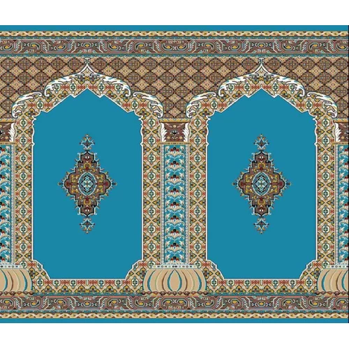 فرش سجاده ای طرح 242  آبی