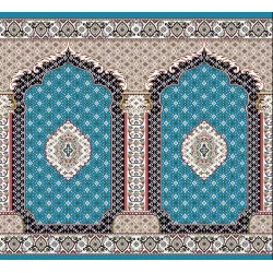 فرش سجاده ای طرح 246  آبی