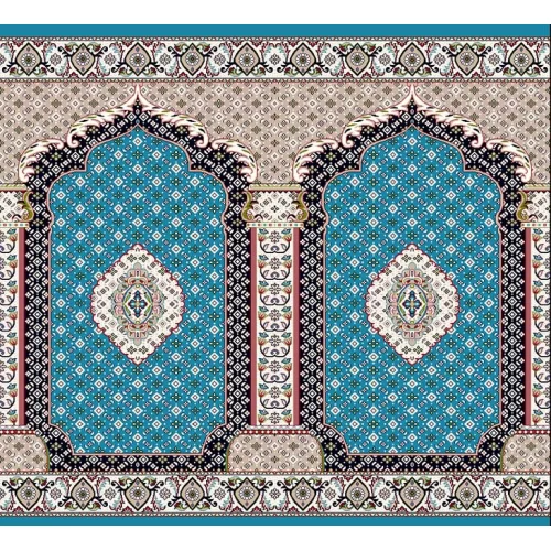 فرش سجاده ای طرح 246  آبی