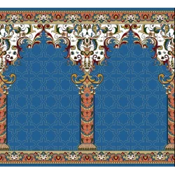 فرش سجاده ای طرح 250  آبی