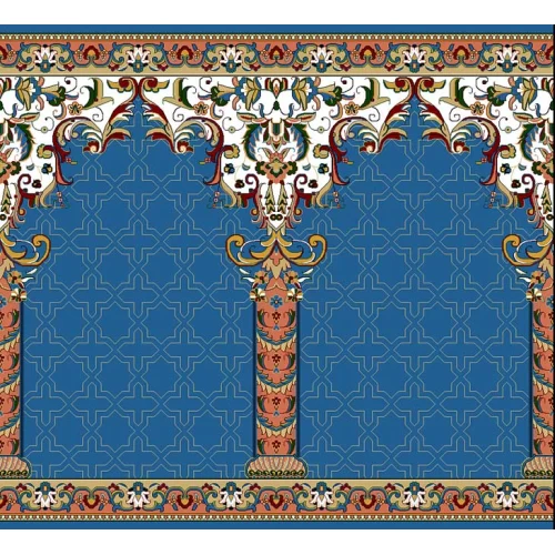 فرش سجاده ای طرح 250  آبی