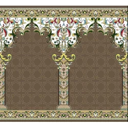 فرش سجاده ای طرح 251  گردویی