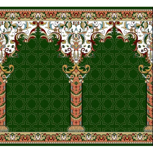 فرش سجاده ای طرح 253  سبز