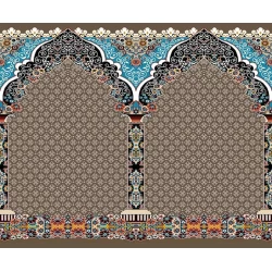 فرش سجاده ای طرح 255  گردویی