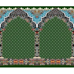 فرش سجاده ای طرح 257  سبز