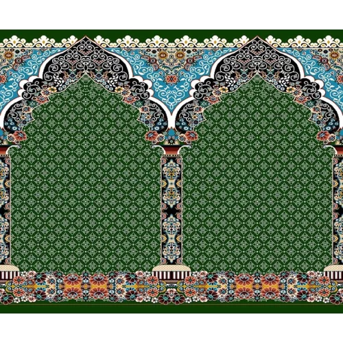 فرش سجاده ای طرح 257  سبز