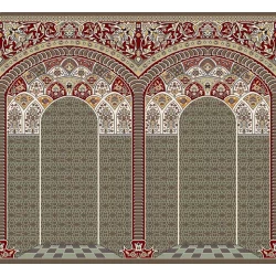 فرش سجاده ای طرح 267  گردویی