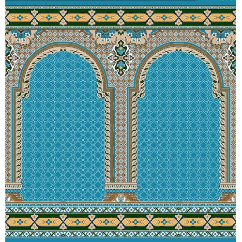 فرش سجاده ای طرح 270  آبی