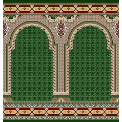 فرش سجاده ای طرح 273  سبز