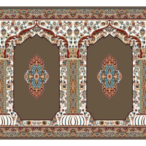 فرش سجاده ای طرح 199  گردویی