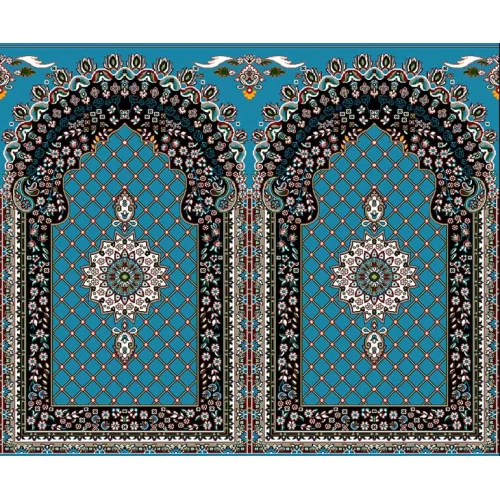 فرش سجاده ای طرح 202  آبی