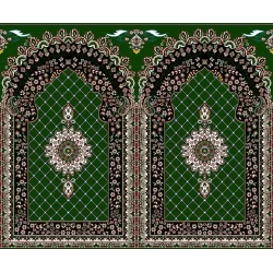 فرش سجاده ای طرح 205  سبز - بازارفرش - فرش سجاده