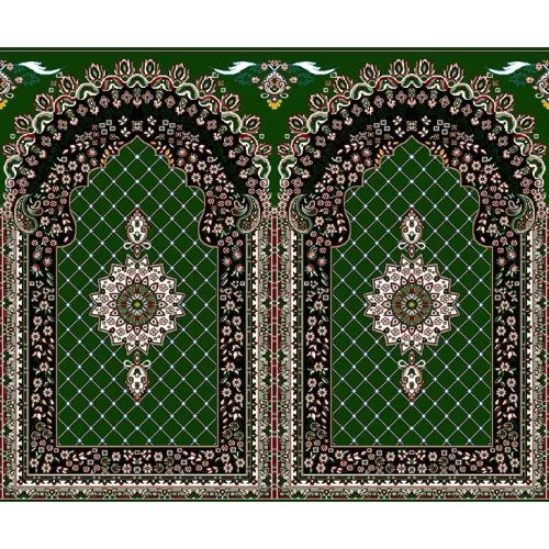 فرش سجاده ای طرح 205  سبز
