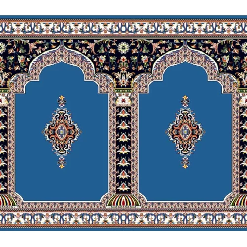 فرش سجاده ای طرح 206  آبی