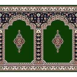 فرش سجاده ای طرح 209 سبز