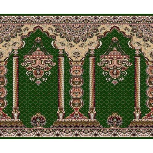 فرش سجاده ای طرح 213 سبز