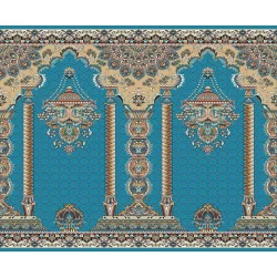 فرش سجاده ای طرح 210  آبی