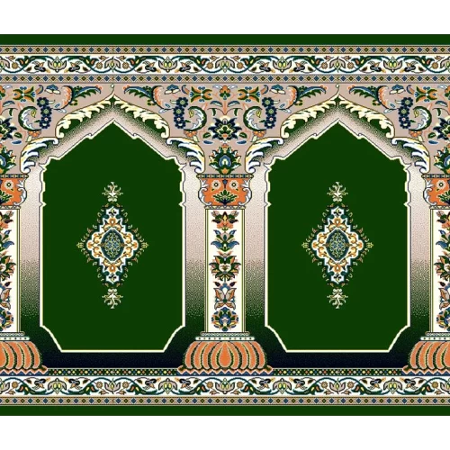 فرش سجاده ای طرح 217  سبز