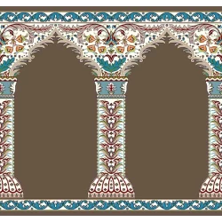 فرش سجاده ای طرح 219  گردویی