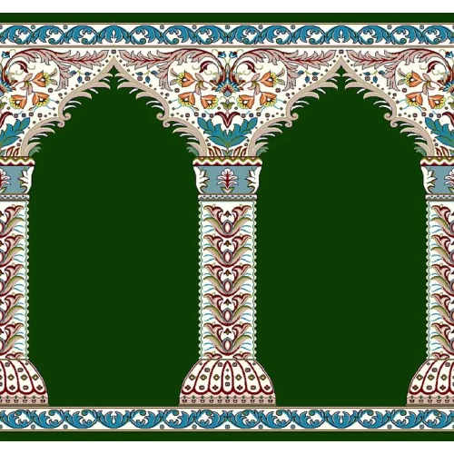 فرش سجاده ای طرح 221  سبز