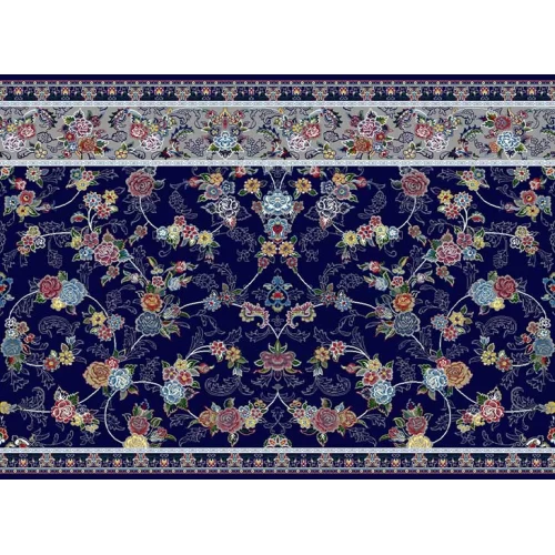 فرش سجاده ای طرح 288  سرمه ای